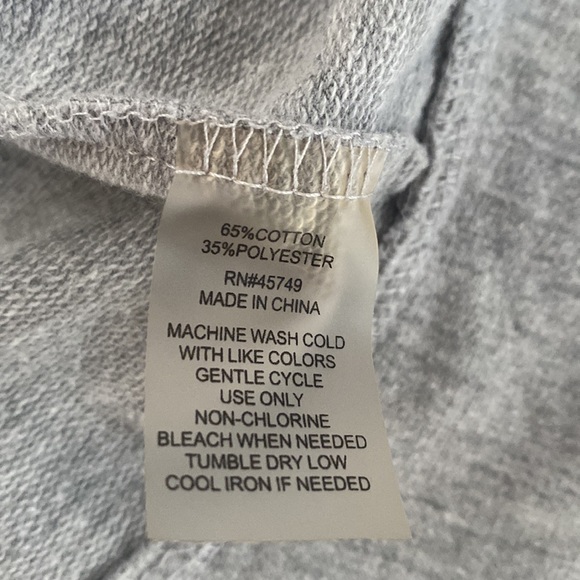 MiFresia Ruffle Blazer-style Sweatshirt with Buttons, Pockets, Grey, Medium - Picture 7 of 7